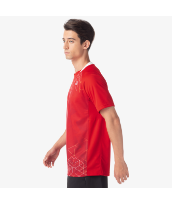 Yonex Men's Crew Neck Shirt 10602 (Sunset Red) acheter en ligne