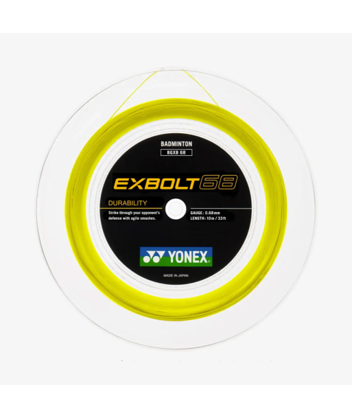 Yonex Exbolt 68 200m Badminton String (Yellow) En savoir plus