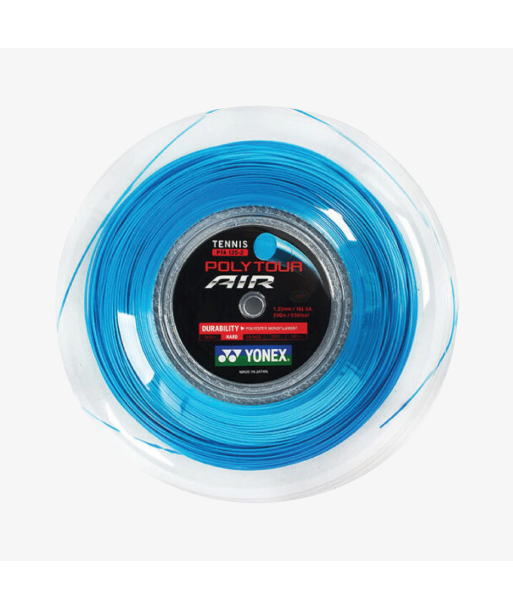 Yonex Polytour Air 125 / 16L 200m Tennis String Reel (Blue) pas cheres