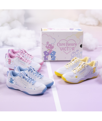 Victor x Care Bears Court Shoes A-CBC AE (White/Bright Yellow) Les êtres humains sont 