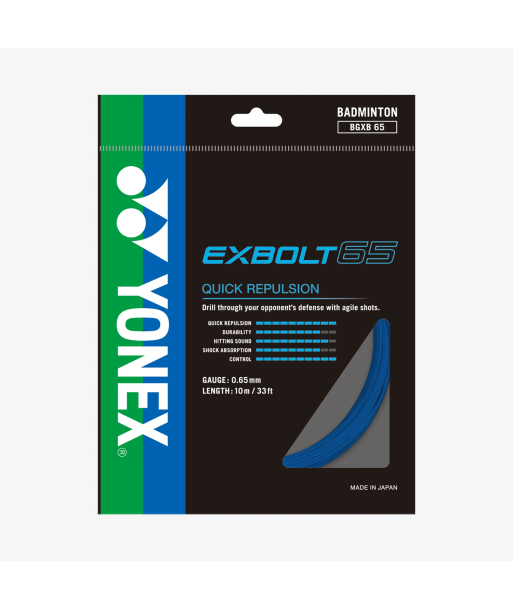 Yonex Exbolt 65 200m Badminton String (Blue) les ligaments