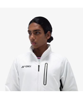 Yonex Men's Warm-Up Jacket 50148 (White) Le MVP de beaucoup