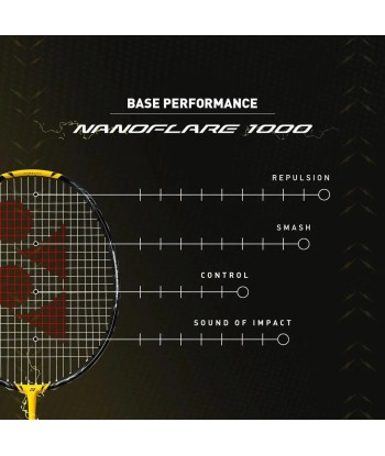 Yonex Nanoflare 1000 Play (Lightning Yellow) Pre-Strung JUSQU'A -70%! 