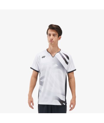 Yonex Men's Crew Neck Tournament Shirt 10566W (White) livraison gratuite