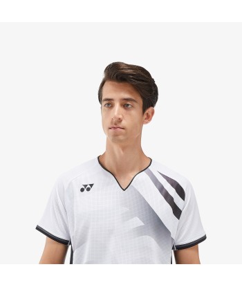 Yonex Men's Crew Neck Tournament Shirt 10566W (White) livraison gratuite