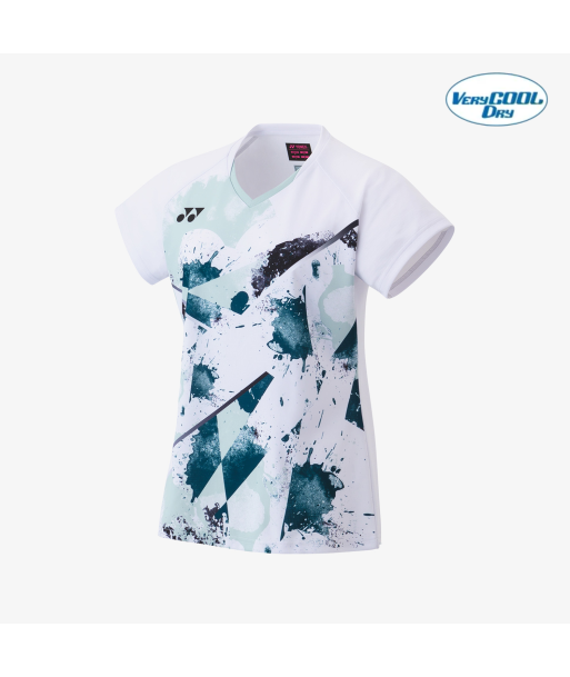 Yonex Women's Crew Neck Tournament Shirt 20771W (White) de France