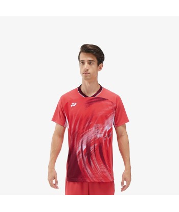 Yonex Men's Crew Neck Tournament Shirt 10568PR (Pearl Red) à prix réduit toute l'année