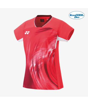 Yonex Women's Crew Neck Tournament Shirt 20769PR (Pearl Red) 2024