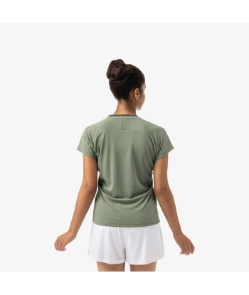 Yonex Women's Crew Neck Tournament Shirt 20769LOL (Light Olive) Les magasins à Paris