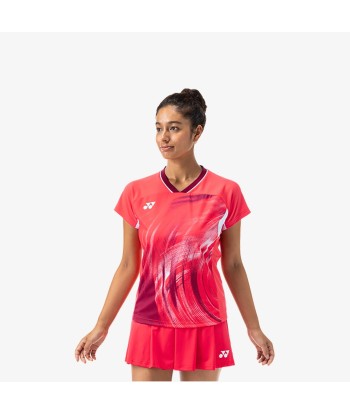 Yonex Women's Crew Neck Tournament Shirt 20769PR (Pearl Red) 2024