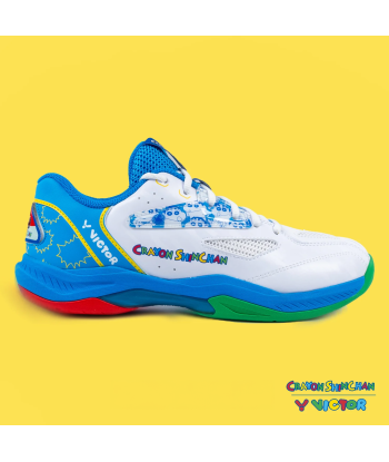 Victor x Crayon Shin Chan Badminton Shoes A39CS AF (White/Blue) solde