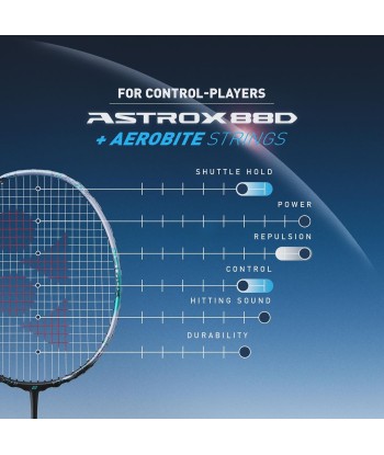 Yonex Astrox 88 D Game (Silver/Black) Pre-Strung 2024 paiement sécurisé