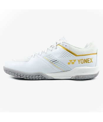 Yonex Strider Wide (White/Gold) Court Shoe JUSQU'A -70%! 