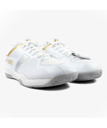 Yonex Strider Wide (White/Gold) Court Shoe JUSQU'A -70%! 