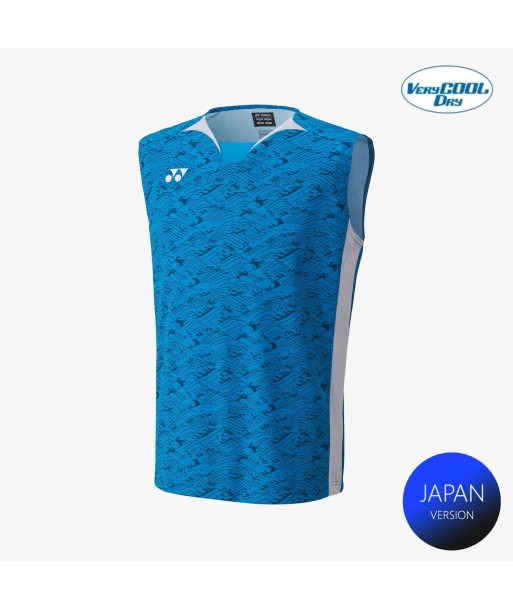 Yonex Men's Very Cool Dry Sleeveless Tournament Shirts 10614 (Blue) france