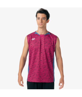 Yonex Men's Very Cool Dry Sleeveless Tournament Shirts 10614 (Grape) sur le site 