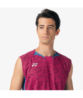 Yonex Men's Very Cool Dry Sleeveless Tournament Shirts 10614 (Grape) sur le site 