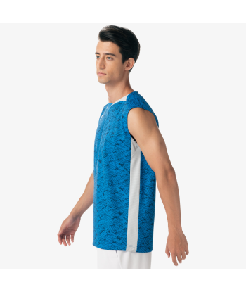 Yonex Men's Very Cool Dry Sleeveless Tournament Shirts 10614 (Blue) france