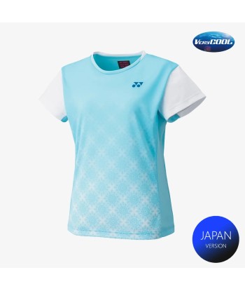 Yonex Women's Crew Neck Tournament Shirts 20738 (Aqua Blue) le concept de la Pate a emporter 