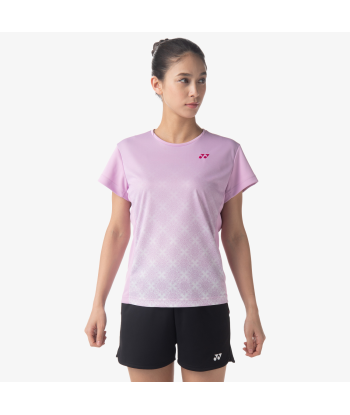 Yonex Women's Crew Neck Tournament Shirts 20738 (Mist Pink) 50% de réduction en Octobre 2024