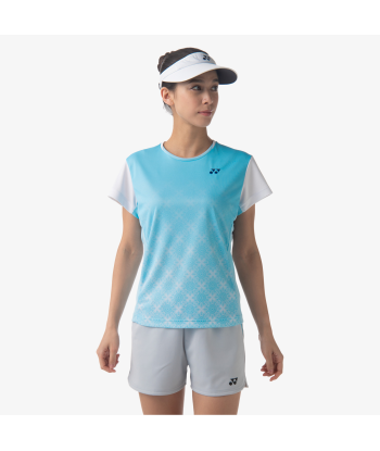 Yonex Women's Crew Neck Tournament Shirts 20738 (Aqua Blue) le concept de la Pate a emporter 