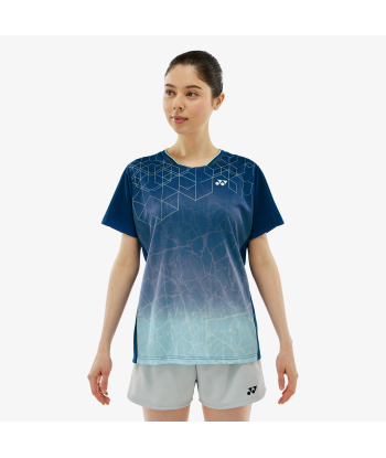 Yonex Women's Crew Neck Tournament Shirts 20814 (Dark Navy) en linge