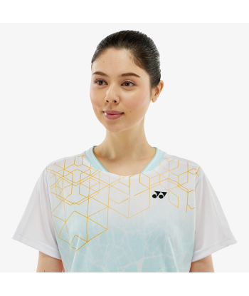 Yonex Women's Crew Neck Tournament Shirts 20814 (White) Pour