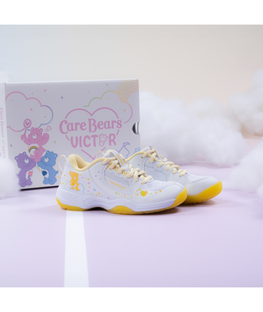 Victor x Care Bears Junior Court Shoes A-CBCJR AE (White/Bright Yellow) Dans la société mordern