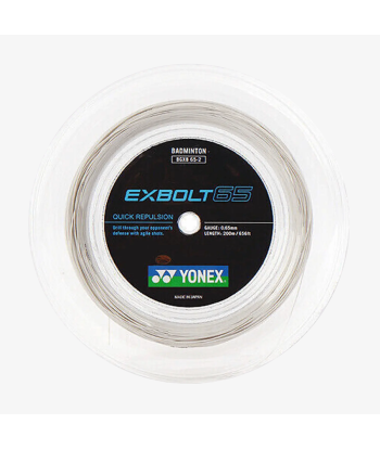 Yonex Exbolt 65 200m Badminton String (White) de votre