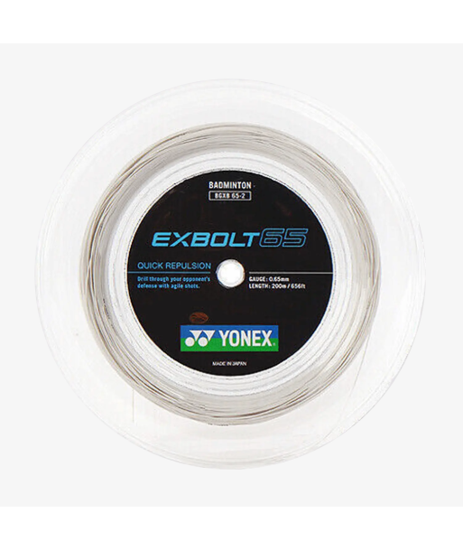 Yonex Exbolt 65 200m Badminton String (White) de votre