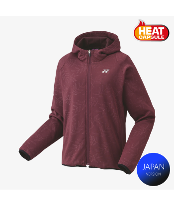 Yonex Women's Knitted Warm-Up Hoodie 58112 (Dark Wine) à prix réduit toute l'année