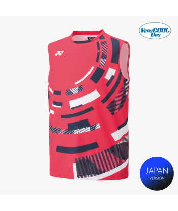 Yonex Men's Sleeveless Game Shirts 10579 (Geranium Pink) Les êtres humains sont 