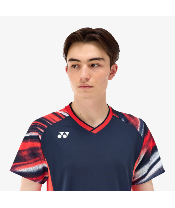 Yonex Men's Game Shirts 10577 (Navy Blue) pas chere