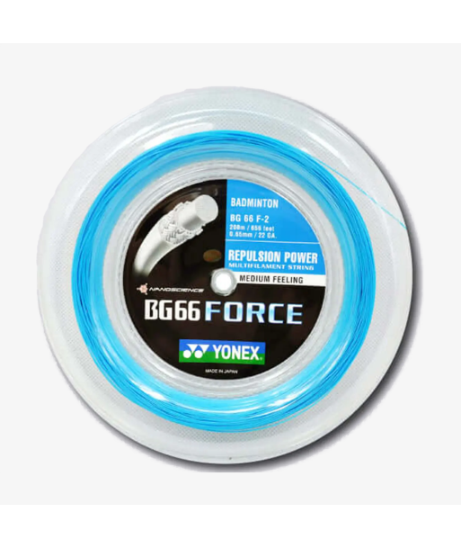 Yonex BG 66 Force 200m Badminton String (Cyan) en ligne