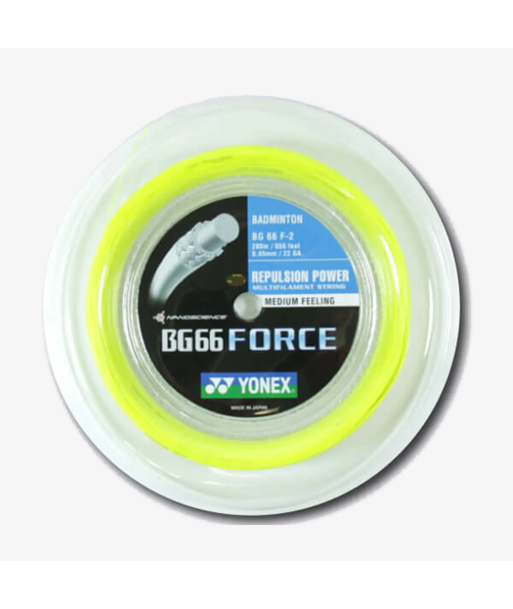 Yonex BG 66 Force 200m Badminton String (Yellow) Découvrez la collection