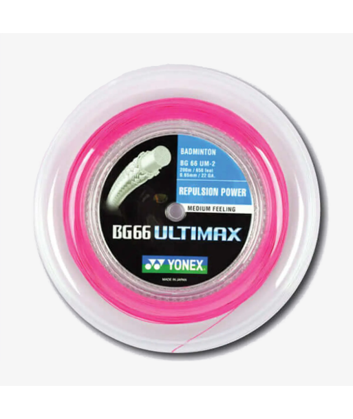 Yonex BG 66 Ultimax 200m Badminton String (Neon Pink) meilleur choix