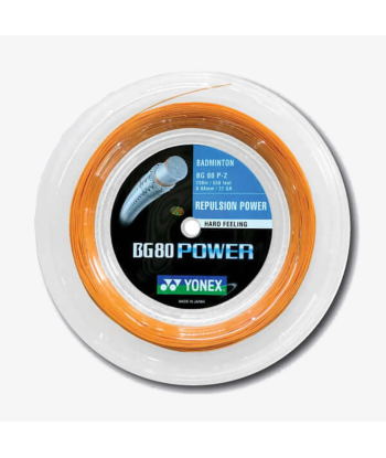 Yonex BG 80 Power 200m String (Bright Orange) pour bénéficier 