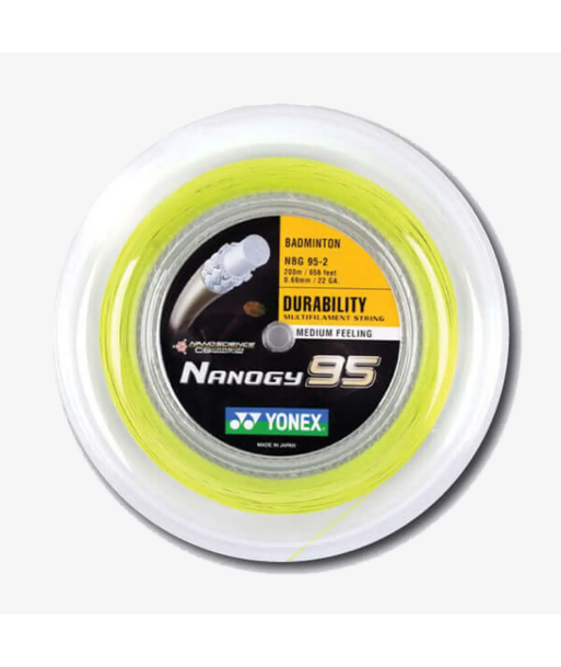 Yonex Nanogy 95 200m Badminton String (Flash Yellow) 2 - 3 jours ouvrés.