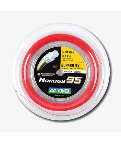 Yonex Nanogy 95 200m Badminton String (Red) le concept de la Pate a emporter 