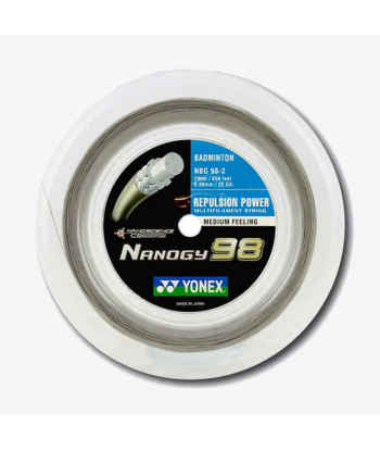 Yonex Nanogy 98 200m Badminton String (Silver Grey) une grave pollution 