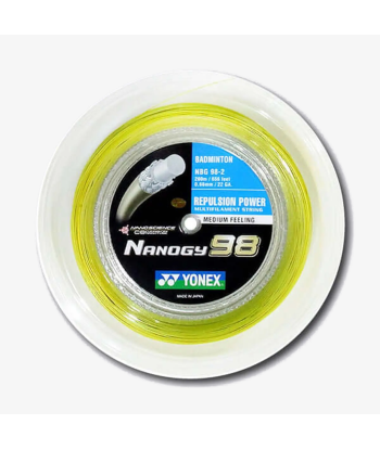 Yonex Nanogy 98 200m Badminton String (Yellow) destockage