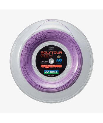 Yonex Polytour Rev 120 / 17 200m Tennis String Reel (Purple) brillant des détails fins