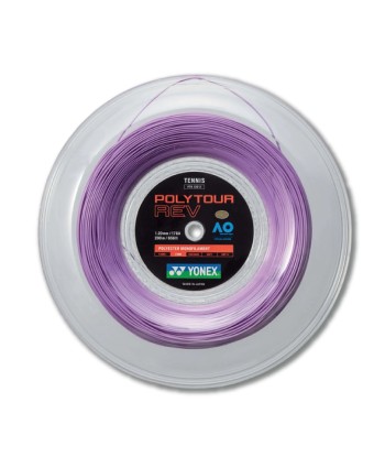 Yonex Polytour Rev 120 / 17 200m Tennis String Reel (Purple) brillant des détails fins