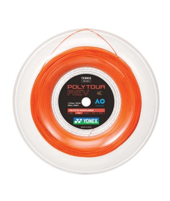 Yonex Polytour Rev 125 / 16L 200m Tennis String Reel (Bright Orange) solde