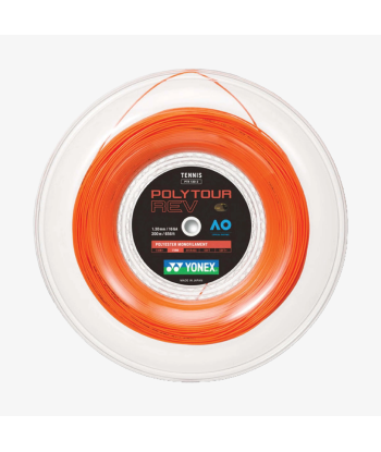 Yonex Polytour Rev 130 / 16 200m Tennis String Reel (Bright Orange) JUSQU'A -70%! 