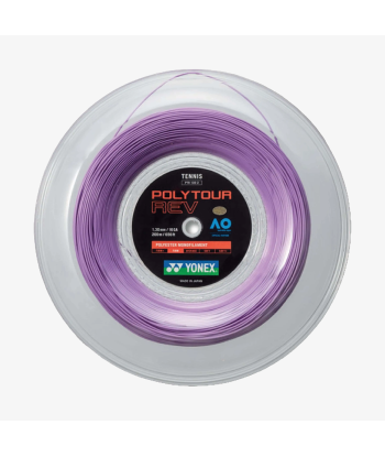 Yonex Polytour Rev 130 / 16 200m Tennis String Reel (Purple) les ligaments