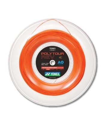 Yonex Polytour Rev 130 / 16 200m Tennis String Reel (Bright Orange) JUSQU'A -70%! 