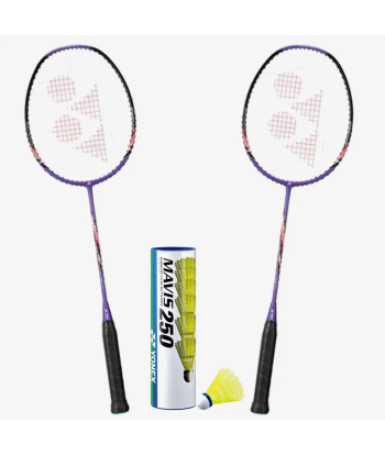 Yonex Nanoflare 001 Ability (Dark Purple) Pre-Strung Combo Set (250) Livraison rapide