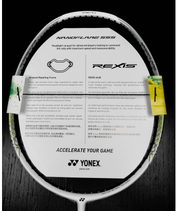 Yonex Nanoflare 555 (Matte White) les ligaments