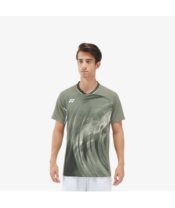 Yonex Men's Crew Neck Tournament Shirt 10568LOL (Light Olive) Par le système avancé 